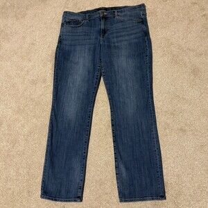 Lucky Brand Jeans Women's Sweet Straight Mid Rise Blue 14/32 (36x30 Actual)